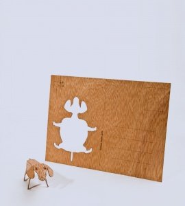 GRUSSKARTE DACKEL 3D