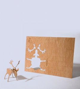 GRUSSKARTE RENTIER 3D