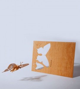 GRUSSKARTE SCHMETTERLING 3D