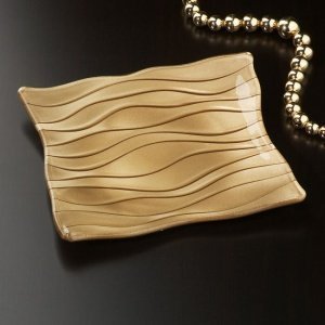 Gr. Teller, gold, quadratisch Sahara, 30