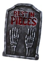 Grabstein Rest in Pieces Halloween-Deko 