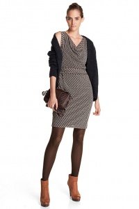 Grafic-Print Mesh Kleid