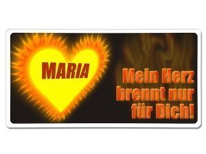 Grafikschild - Herz - mit individuellem 