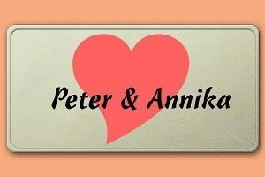 Grafikschild - Herz - mit individuellem 