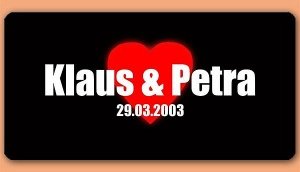 Grafikschild - Herz - mit individuellem 