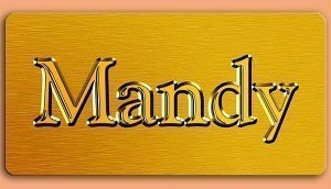 Grafikschild - Name auf Gold - mit indiv