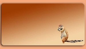 Grafikschild - Streifenhörnchen - mit in