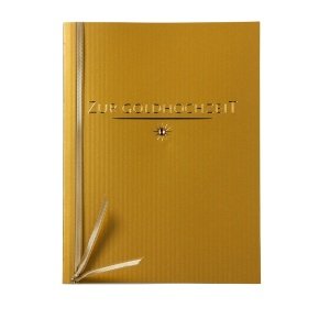 Gratulationskarte Goldie