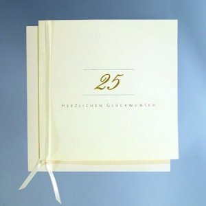 Gratulationskarte Silberhochzeit