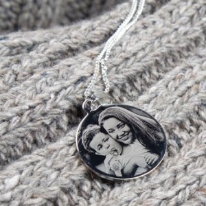 Gravierte Geschenke - Rund 27x27mm (Rhod