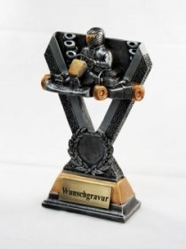 Gravierte Kartfahrertrophäe