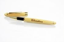 Gravierter Holzkugelschreiber