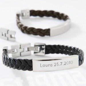 Gravurarmband geflochten