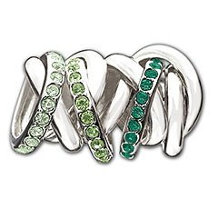 Green Connected Rings Bead