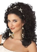 Griechische Göttin Perücke dunkelbraun