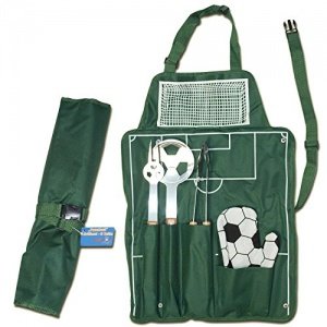 Grill Set mit Schürze Fussball, 61 x 43 cm, 5 Teile