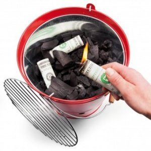 Grillanzünder Burn Your Money