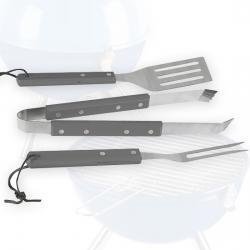 Grillbesteck Set picnic grau