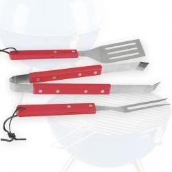 Grillbesteck Set picnic rot