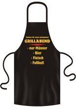 Grillschürze Grillabend nur für Männer