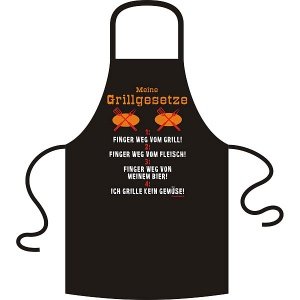 Grillschürze `meine Grillgesetze`