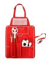 Grillschürze mit Grillbesteck Fußball ro