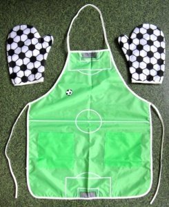 Grillschürze und Grillhandschuhe