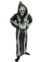 Grimmiger Tod Skelett Kinder-Kostüm schw