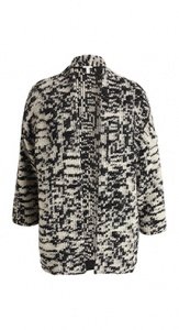 Grobstrick-Jacke aus Woll-Mix