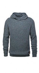 Grobstrick Kapuzenpulli