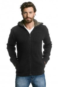 Grobstrick Zipp Hoodie