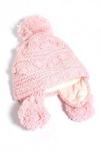 Grobstrickmütze mit Glanzfaden