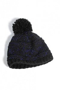 Grobstrickmütze mit Pailletten,