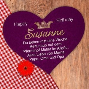 Gro??es Herz-Puzzle *Happy Birthday*