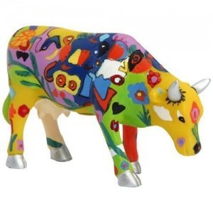 Groovy Moo (S) - Cowparade Mini Kuh