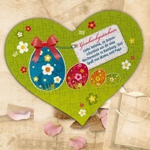 Großes Herz-Puzzle als Geschenkguts