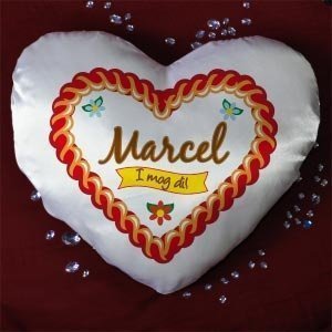 Großes Herzkissen *I mog di*