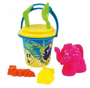 Großes Sandkasten Set mit Kännchen Elefa