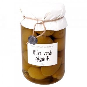 Grüne Riesen Oliven mit Stein Olive Verd