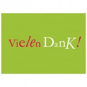 Gru?karte Vielen Dank