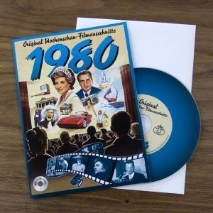 Grußkarte *1980* mit original Wochenscha