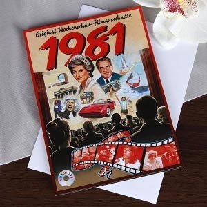Grußkarte 1981 mit original Wochenschaub