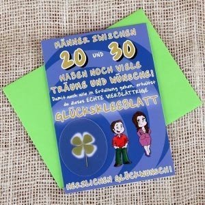 Grußkarte Männer zwischen 20 und 30