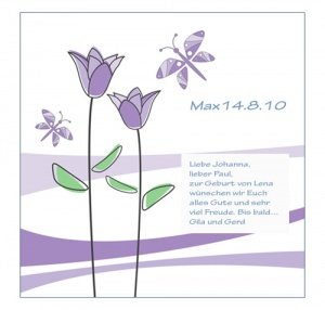 Grußkarte mit Ihrem persönlichen Text. M