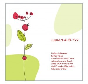 Grußkarte mit Ihrem persönlichen Text. M