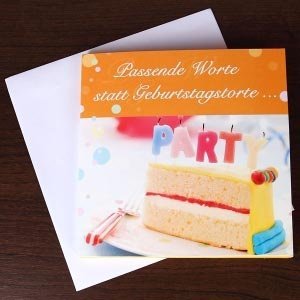 Grußkarte zum selbst Besprechen: Geburts