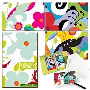 Grusskarten-Set ´Botanica´ mit Umschläge