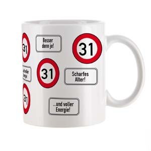 gro??e Kaffeetasse zum 31.Geburtstag mit