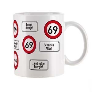 gro??e Kaffeetasse zum 69.Geburtstag mit
