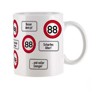 gro??e Kaffeetasse zum 88.Geburtstag mit